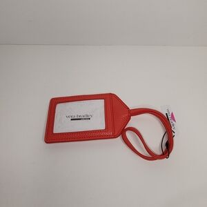 Vera Bradley Bold Red Travel Tag